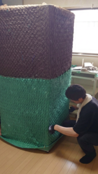 専用キルティングでの厳重梱包