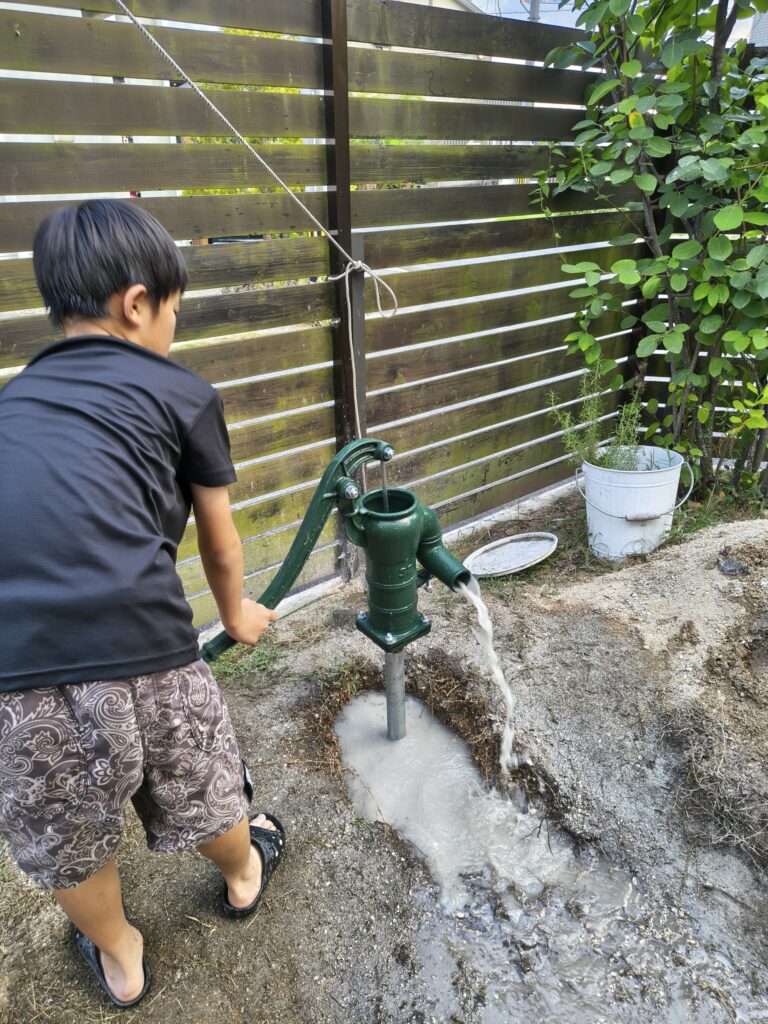 井戸掘りDIYのお便り 広島県のK様ご家族から届きました