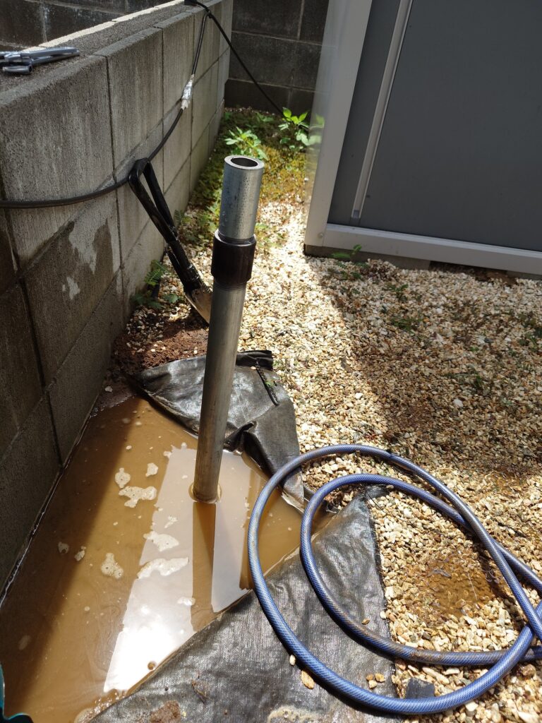 DIY井戸 埼玉県Kさまより 災害の備えとして、普段は家庭菜園の水やりに