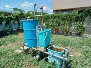 カナケ取りを行う自作の濾過システム